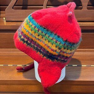 Nepali wool children's hat, fully lined SUPER WARM